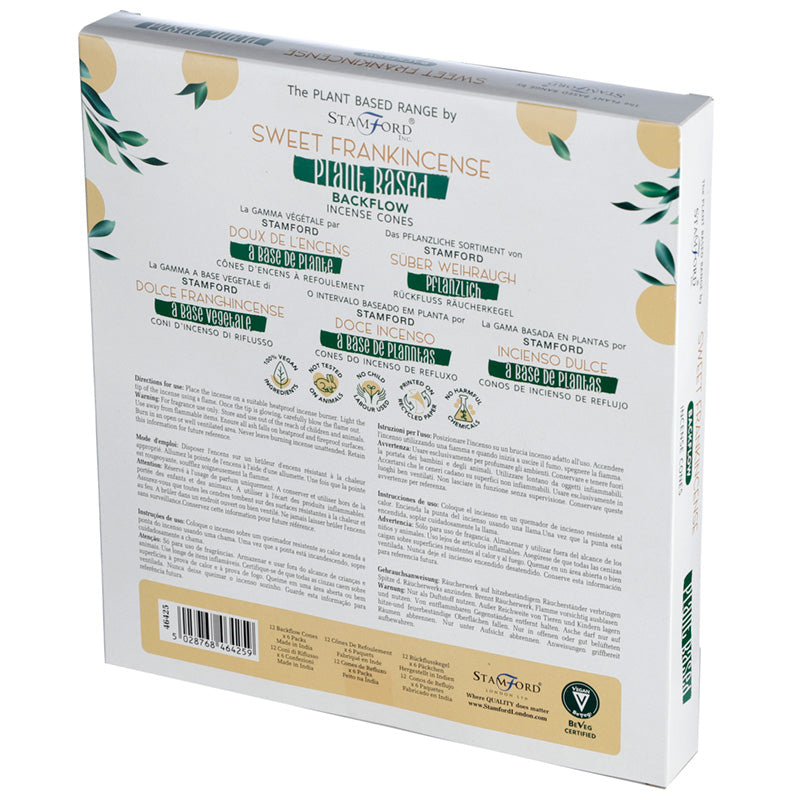 Premium Plant Based Stamford Backflow Incense Cones - Sweet Frankincense