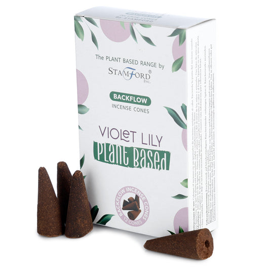 Premium Plant Based Stamford Backflow Incense Cones - Violet Lily
