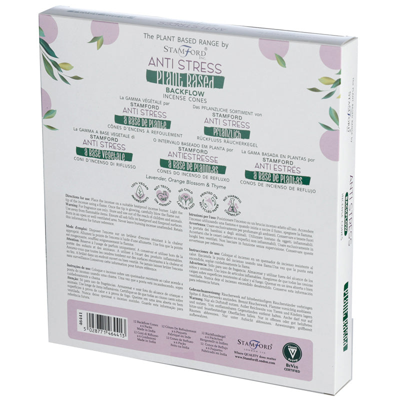 Premium Plant Based Stamford Backflow Incense Cones - Anti Stress