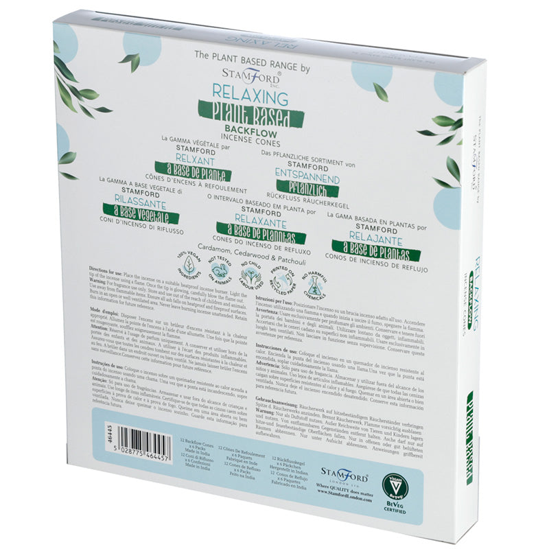 Premium Plant Based Stamford Backflow Incense Cones - Relaxing