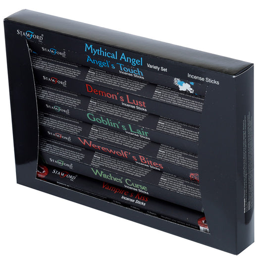 37344 Stamford Hex Black Incense Sticks 6 Pack Variety Set - Mythical Angel