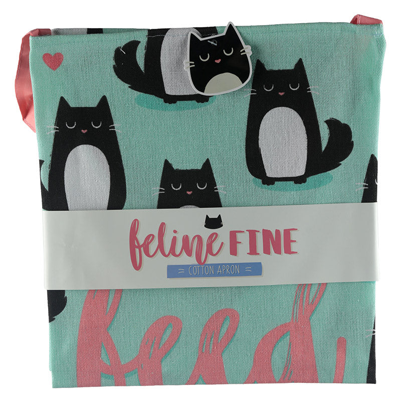 Feed Me Meow Feline Fine Cat Poly Cotton Apron