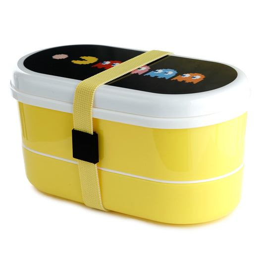 Bento Lunch Box with Fork and Spoon - Pac-Man