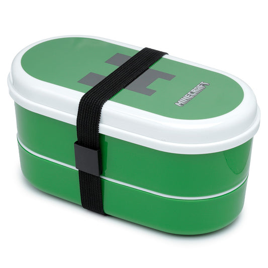 Bento Lunch Box with Fork and Spoon - Minecraft Creeper