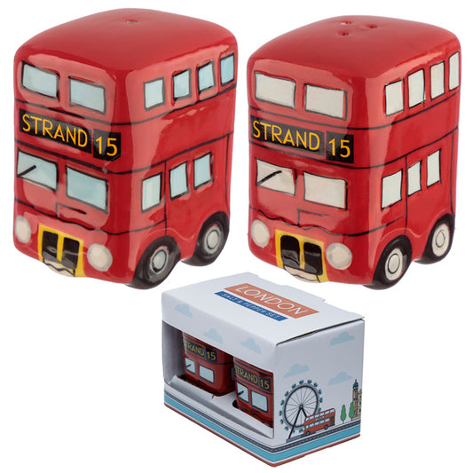 Fun Novelty Routemaster Red Bus Salt and Pepper Set