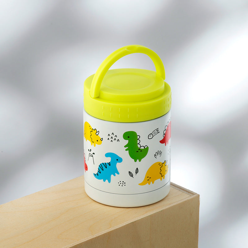 Dinosauria Jr Reusable Stainless Hot and Cold Thermal Insulated Lunch Pot / Snack Pot 500ml