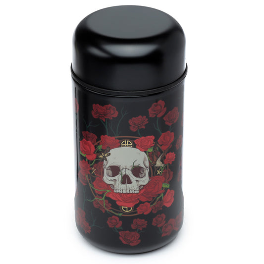 Skulls and Roses Stainless Steel Insulated Food Snack/Lunch Pot 500ml