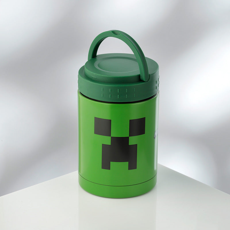 Minecraft Creeper Stainless Steel Insulated Food Snack/Lunch Pot 500ml