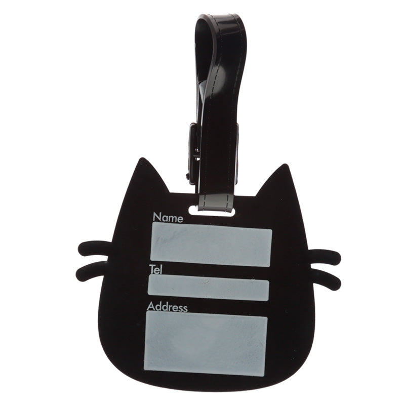 Cute Novelty Cat Feline Fine PVC Luggage Tag