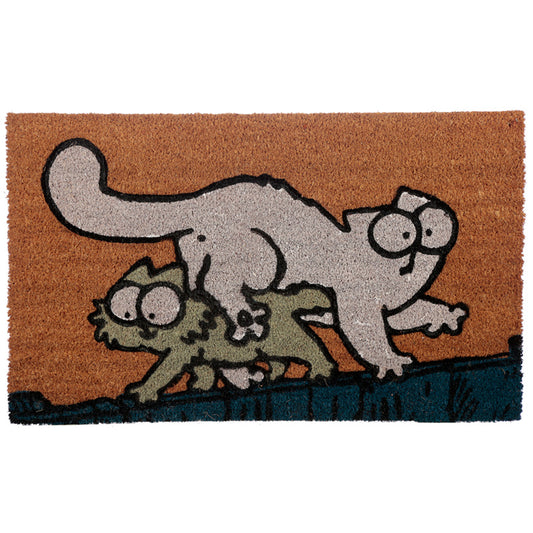 Coir Door Mat - Simon's Cat and Kitten