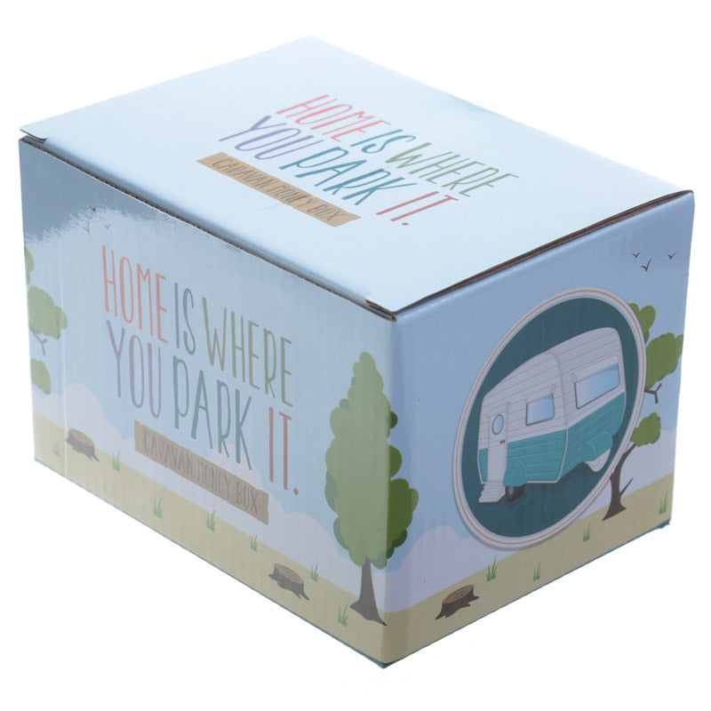 Fun Caravan Design Ceramic Money Box