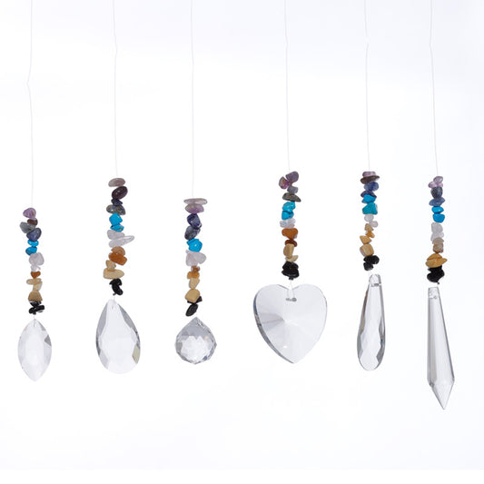Gemstone Suncatcher - Crystal Chakra