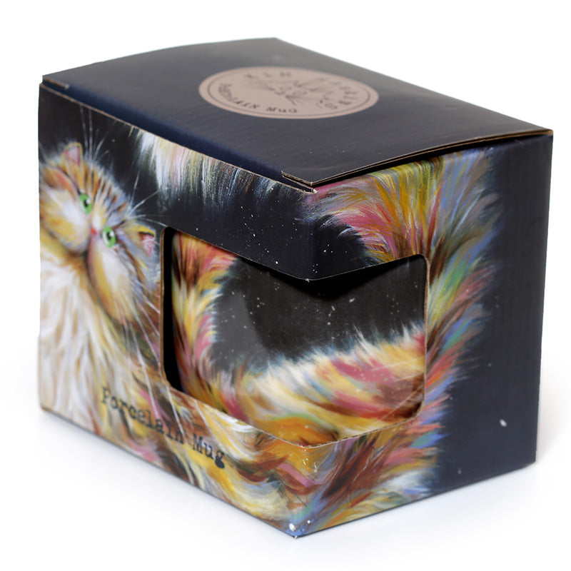 Collectable Porcelain Mug - Kim Haskins Rainbow Cat