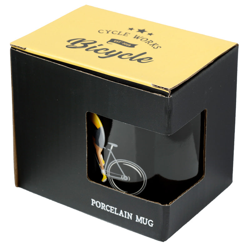 Cycle Works Bicycle Black Porcelain Mug