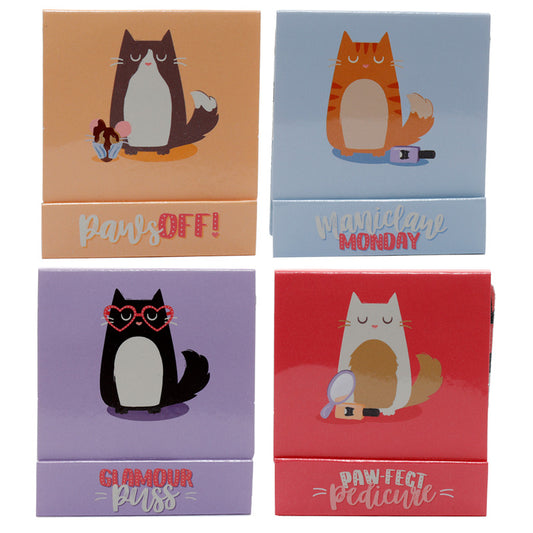 Fun Nail File Matchbook - Cute Cat Design