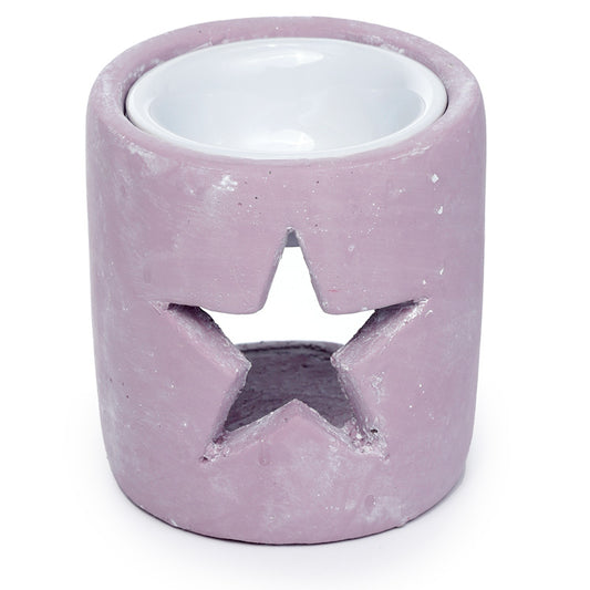 Concrete Christmas Star Pink Eden Oil Burner