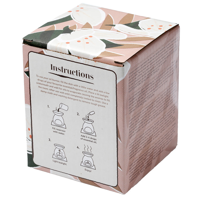 Florens Jasminum Printed Ceramic Oil Burner