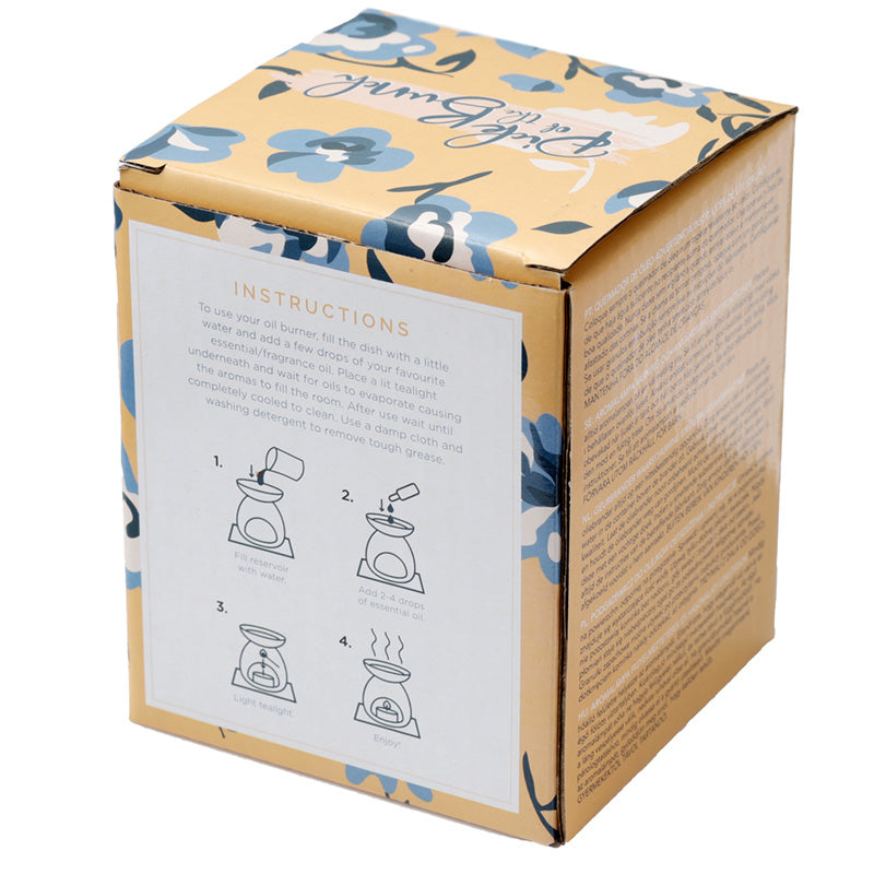 Peony Pick of the Bunch Printed Ceramic Oil Burner