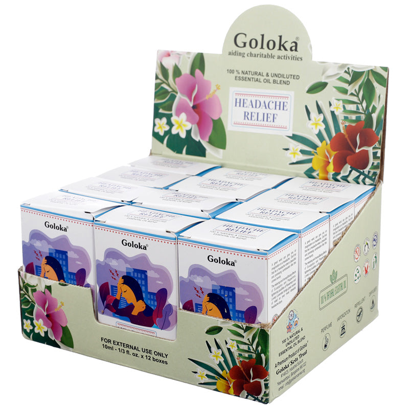 Goloka Blends Essential Oil 10ml - Headache Relief