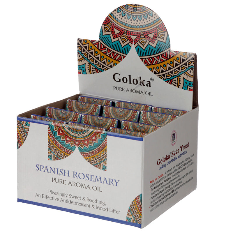 Goloka Fragrance Aroma Oils - Spanish Rosemary 10ml