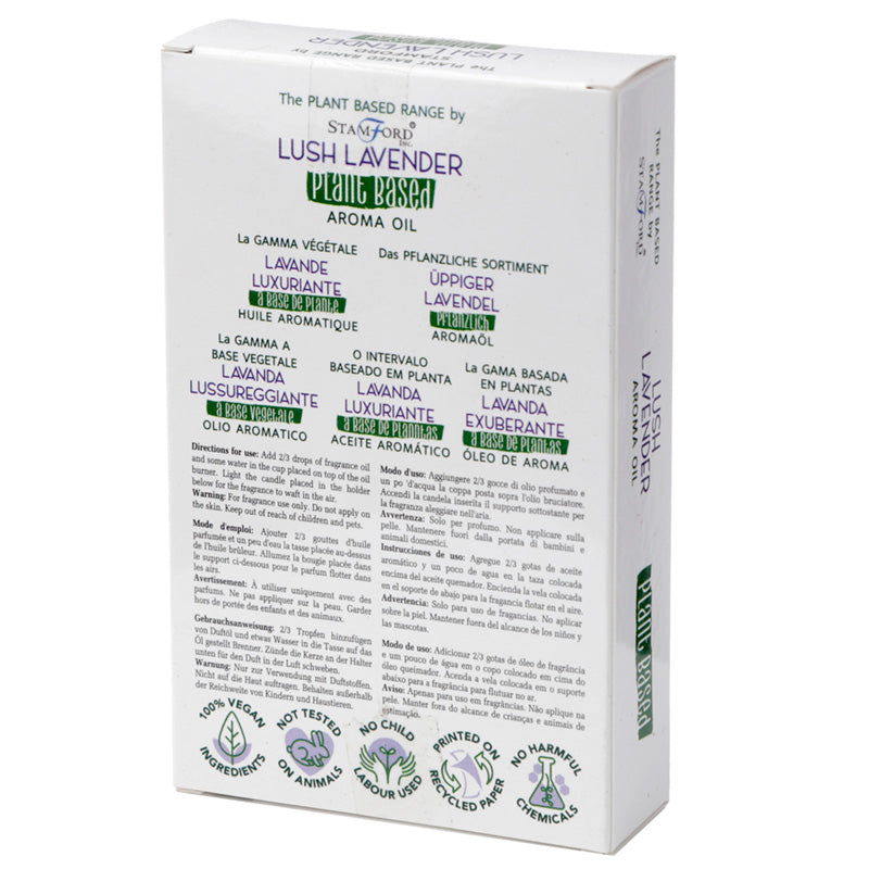 Premium Plant Based Stamford Aroma Oil - Lush Lavender 10ml