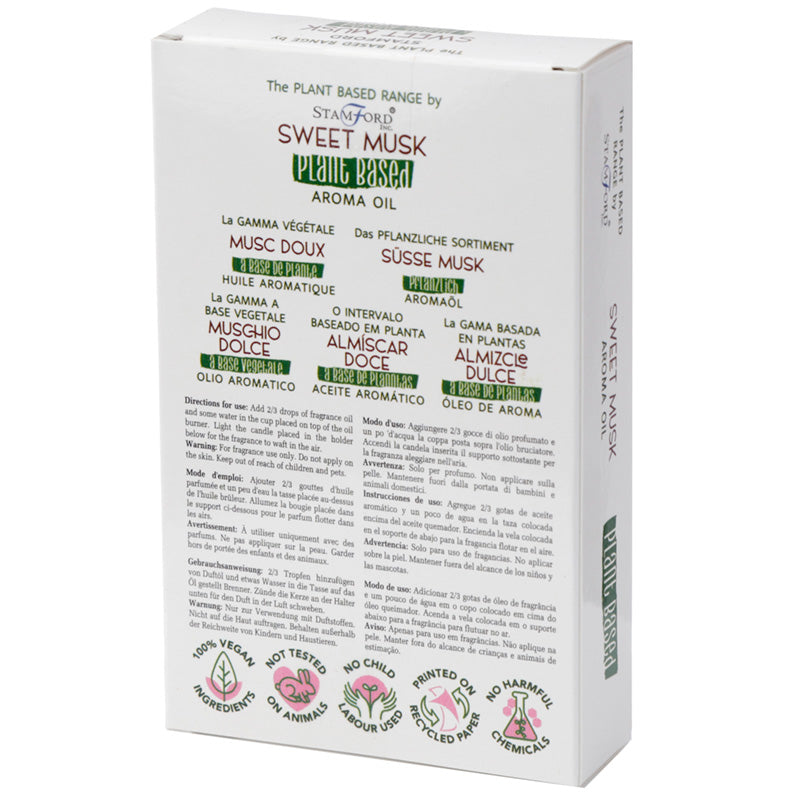 Premium Plant Based Stamford Aroma Oil - Sweet Musk 10ml