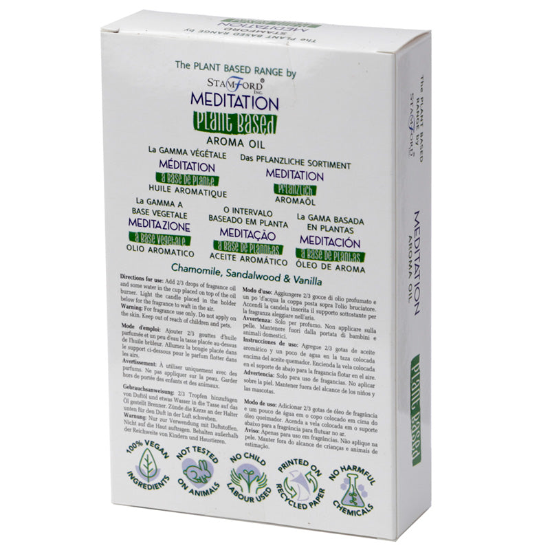 Premium Plant Based Stamford Aroma Oil - Meditation 10ml