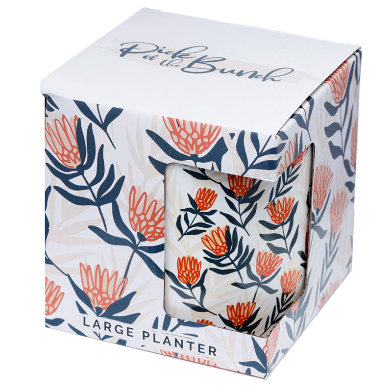 Protea Pick of the Bunch Ceramic Indoor Plant Pot - Large