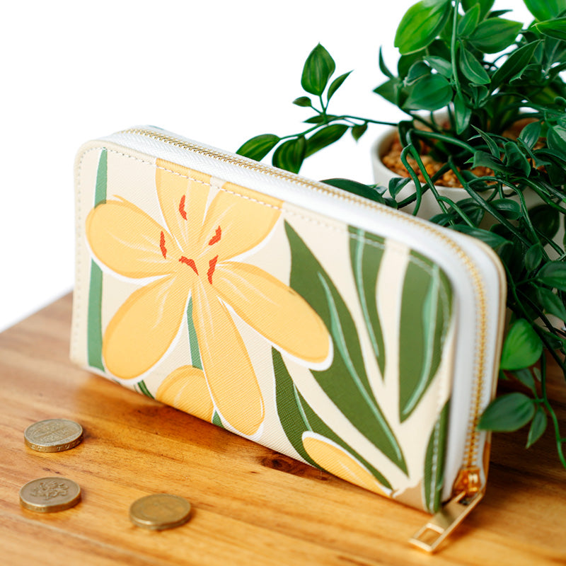 Large Zip Around Wallet - Florens Hesperantha
