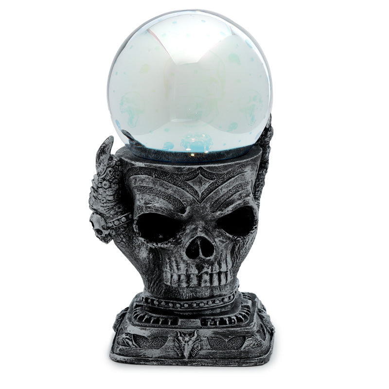 Silver Skull LED Metallic Orb