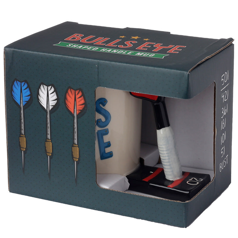 Collectable Dart Shaped Handle Ceramic Mug