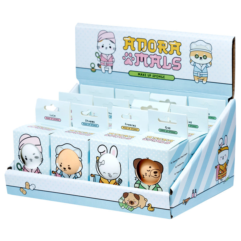 Adoramals Pets Makeup Beauty Blender Sponge - Shiba Inu, Cat, Pug and Bunny Rabbit