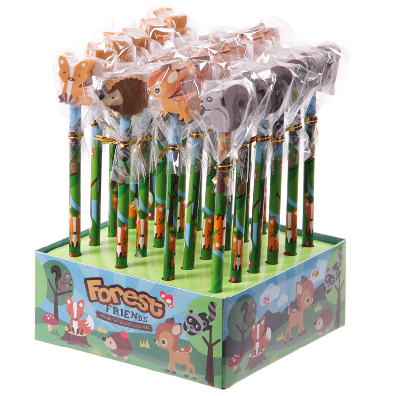 Novelty Kids Woodland Friends Eraser and Pencil