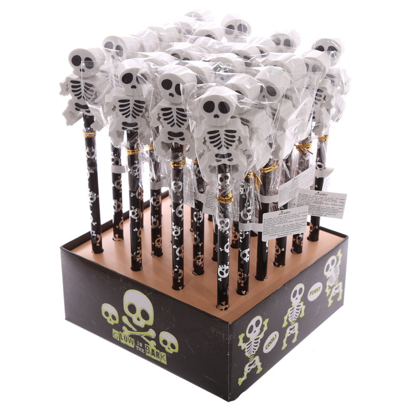 Novelty Kids Skeleton Design Pencil and Eraser