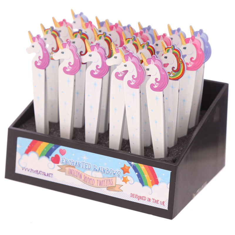 Fun Unicorn Rainbow Design Metal Tweezers