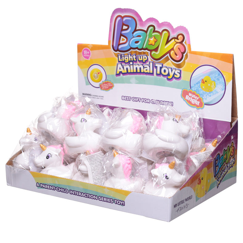 Fun Kids Light Up Unicorn Bath Time Toy