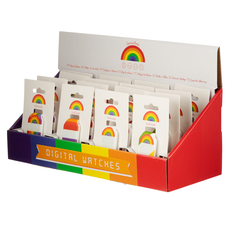 Silicone Digital Watch - Rainbow