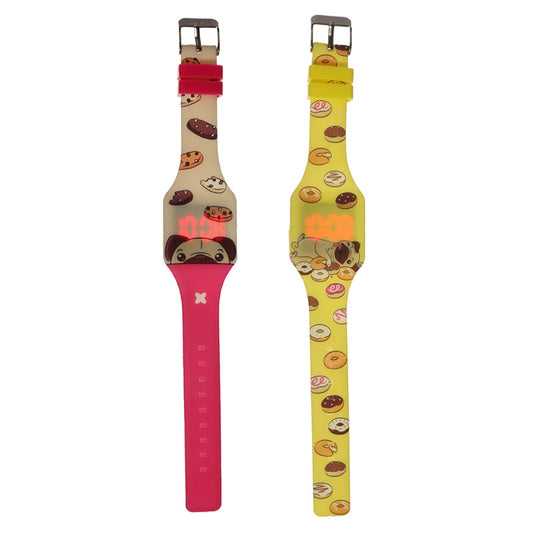 Silicone Digital Watch - Mopps Pug