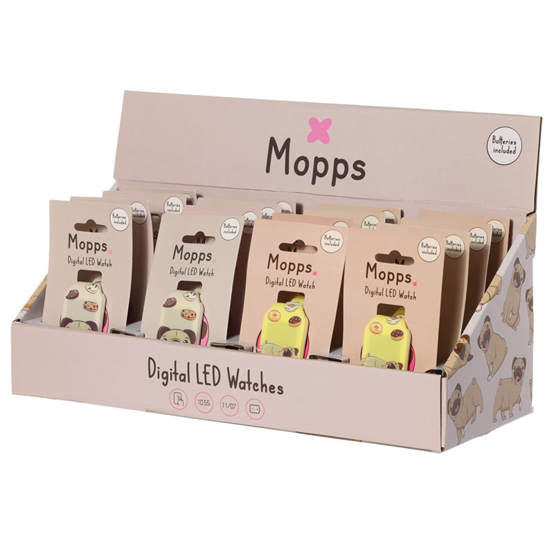 Silicone Digital Watch - Mopps Pug