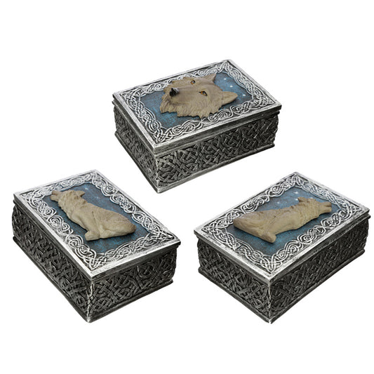 Secrets of the Wolf Protector of the North Wolf Trinket Box