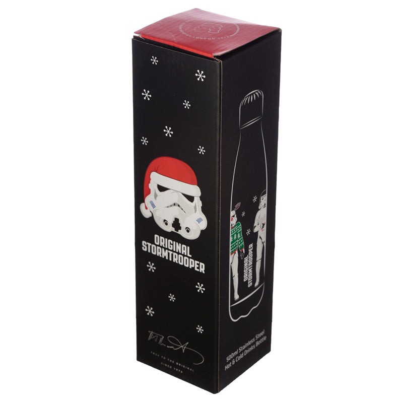 Reusable Stainless Steel Insulated Drinks Bottle 500ml - Christmas The Original Stormtrooper