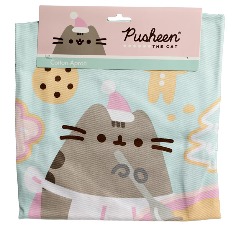 Christmas Holiday Cheer Pusheen the Cat 100% Cotton Apron