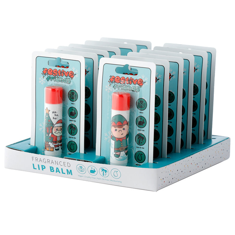 Christmas Stick Lip Balm - Elf (Orange) and Santa (Vanilla)