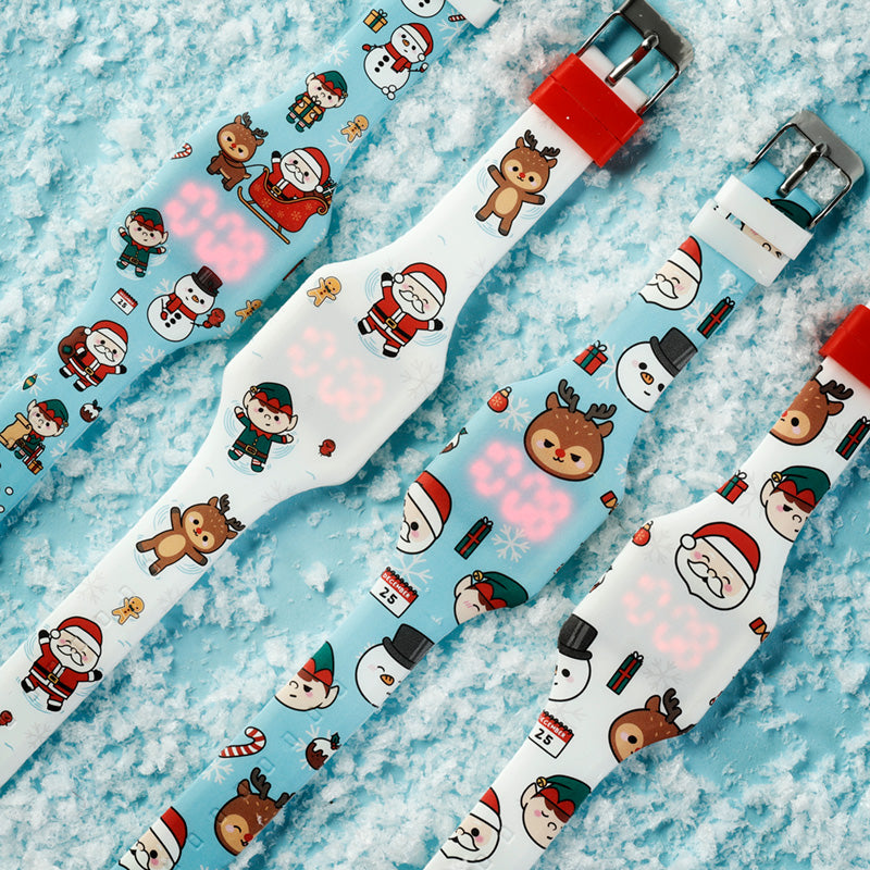 Silicone Digital Watch - Christmas Festive Friends
