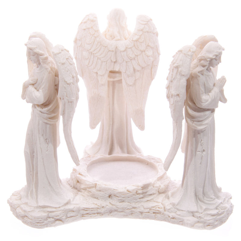 White Praying Angel Figurine Oil and Wax Burner