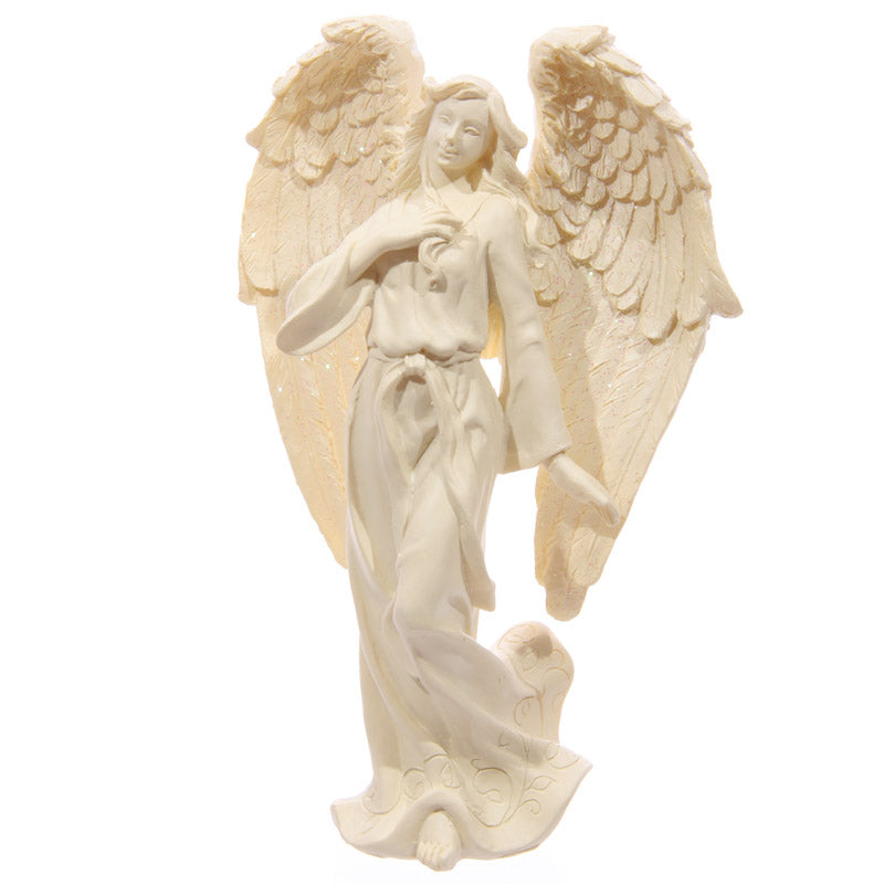 Decorative Cream Angel Standing 17cm Figurine