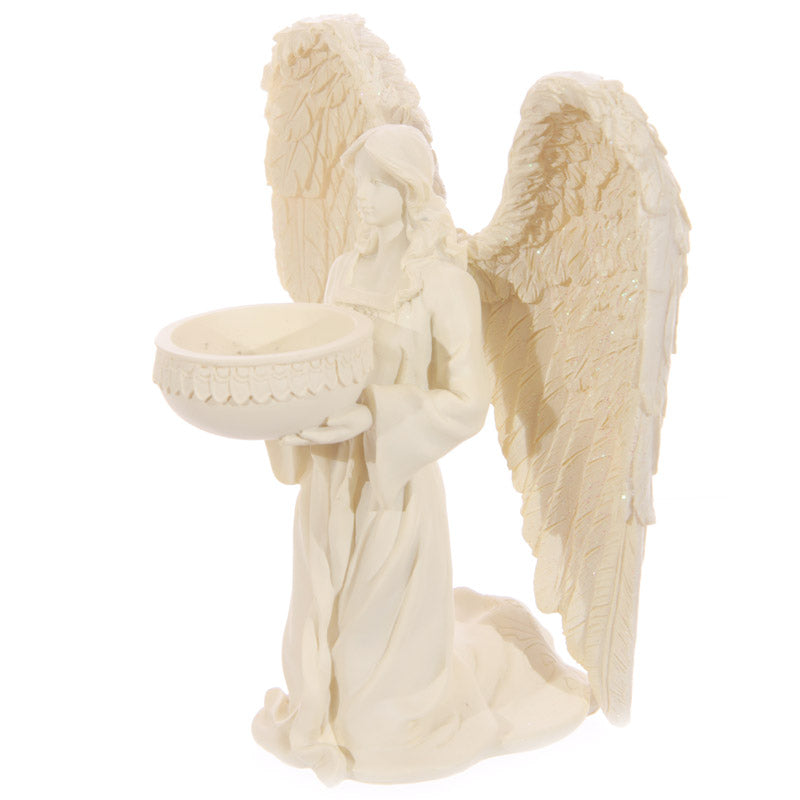 Decorative Kneeling Angel Cream Tea Light Holder