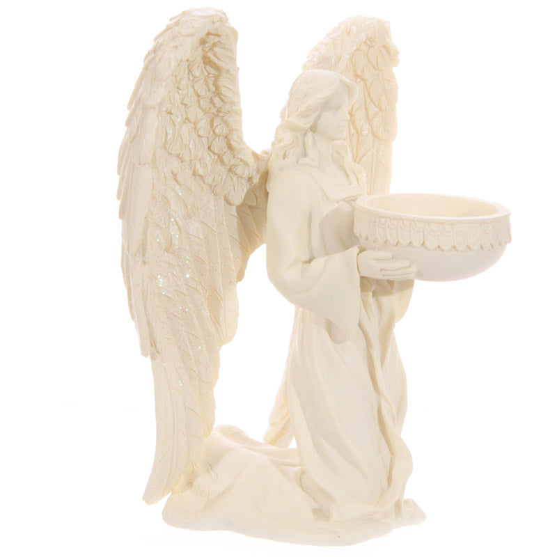 Decorative Kneeling Angel Cream Tea Light Holder