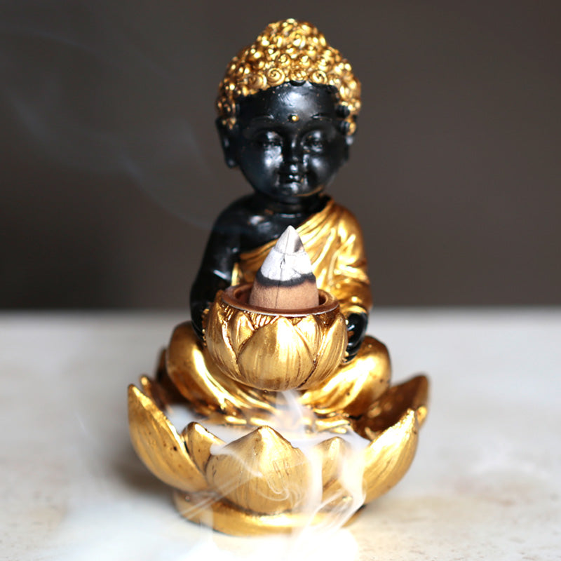 Backflow Incense Burner - Lotus Buddha