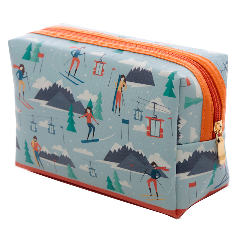 Handy PVC Make Up Toiletry Wash Bag - Peak Season Ski Design